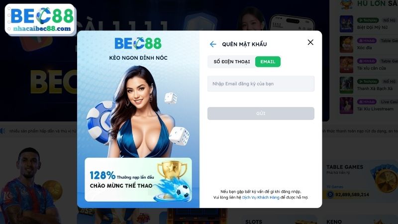 Điều kiện đăng nhập tài khoản BEC88 với mọi thành viên