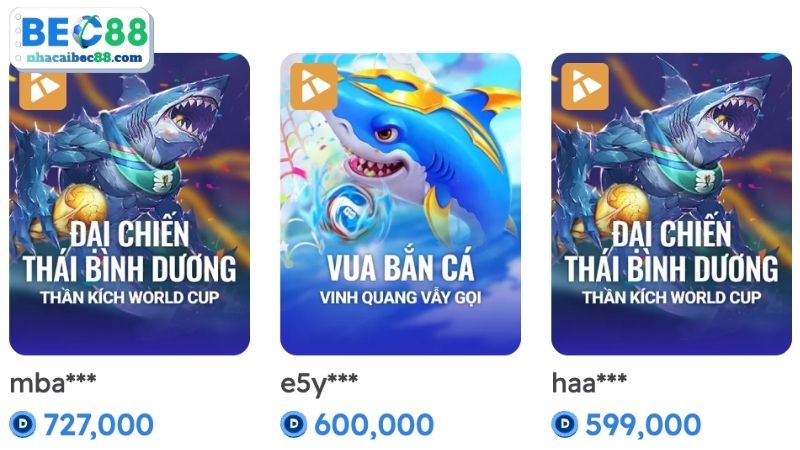 Hướng dẫn các bước chơi game bắn cá BEC88