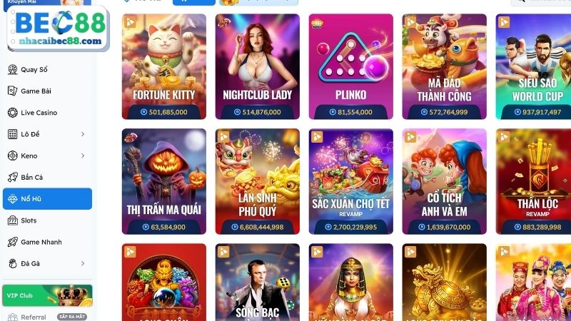 Nổ Hũ BEC88 - Bỏ Túi Mẹo Hay Quay Ngay Jackpot Bạc Tỷ Hướng dẫn các bước tham gia chơi game nổ hũ tại BEC88