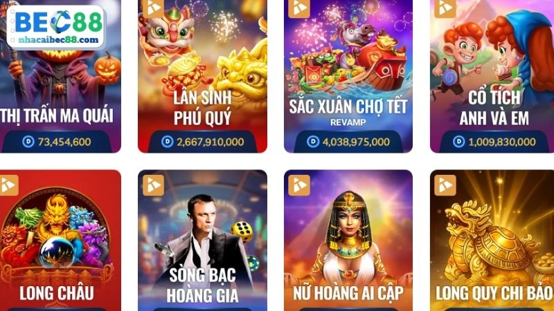Top 5 game nổ hũ BEC88 dễ nổ nhất 